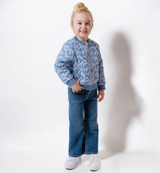 Girls Mid Wash Denim Jeans