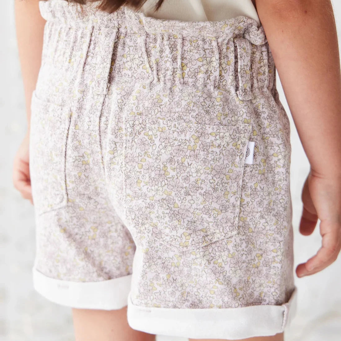 Grace Cotton Twill Short- Chloe Lilac