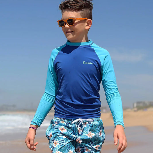 Boys Long Sleeve Rashguard- Jungle