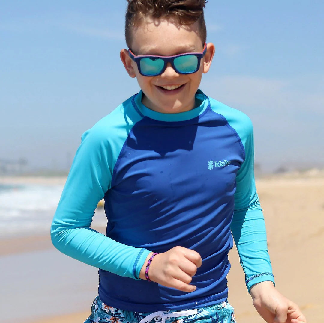 Boys Long Sleeve Rashguard- Jungle