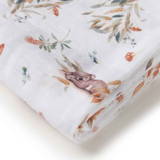 Organic Muslin Wrap- Koala