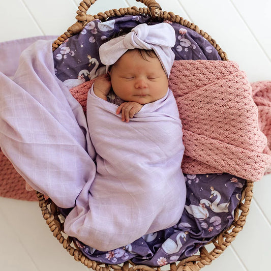 Organic Muslin Wrap- Lavender