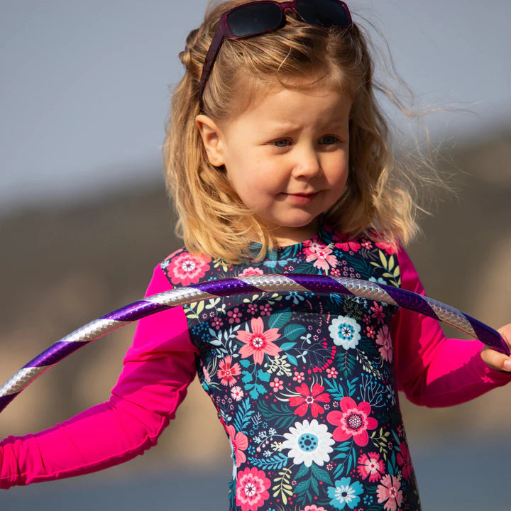 Long Sleeve Swimsuit- Floral Fantasy