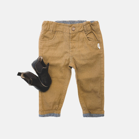 Baby Boys Chino Pant- Taupe