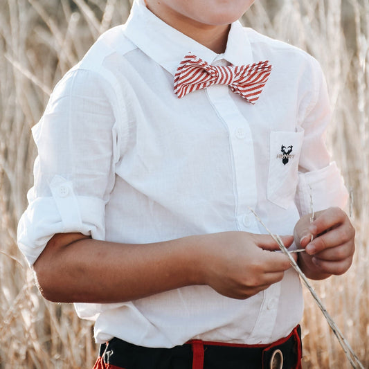 Boys Oxford Long Sleeve Shirt- White