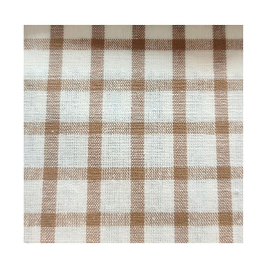 Boys Oxford Long Sleeve Shirt- Tan Check
