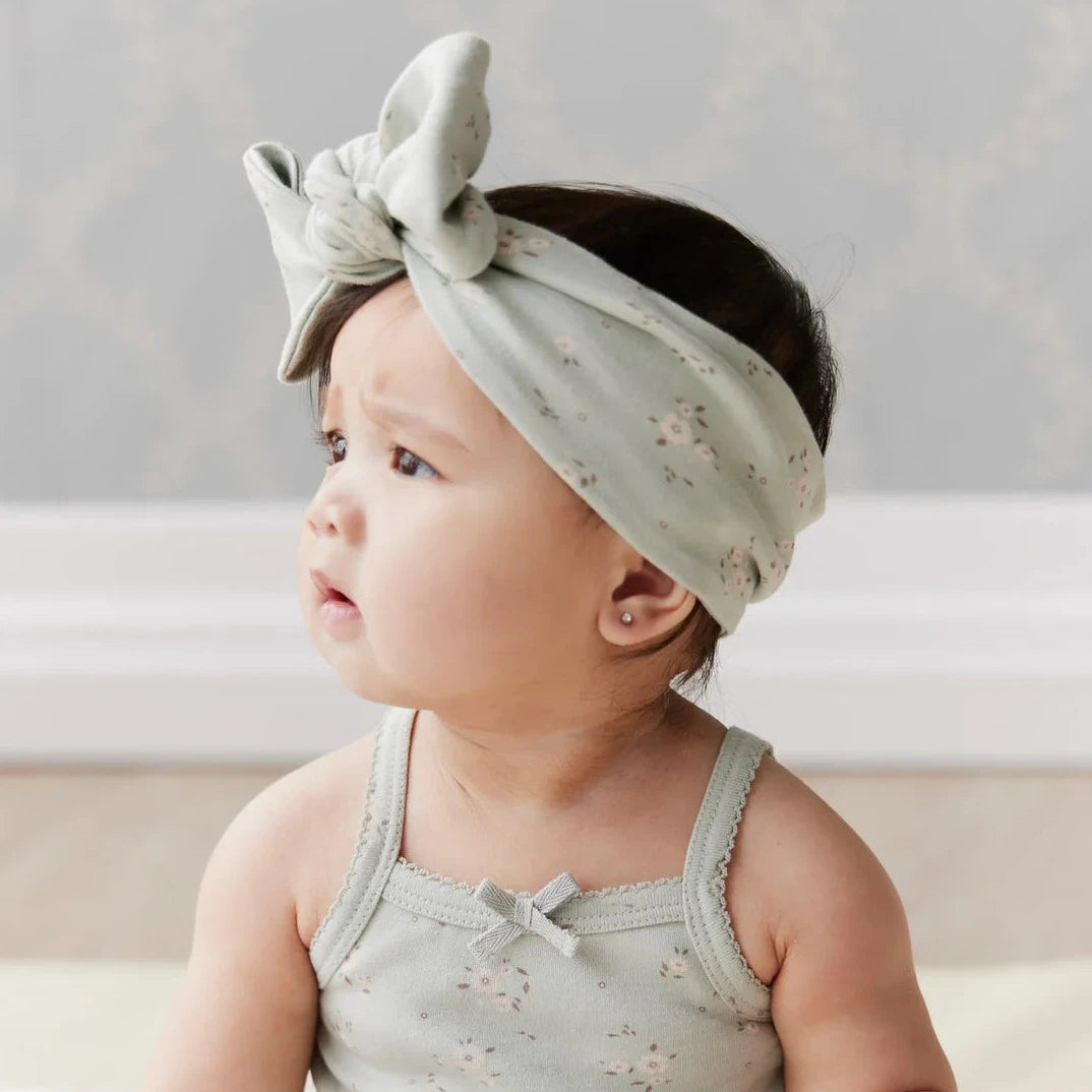 Organic Cotton Headband- Lulu Blue