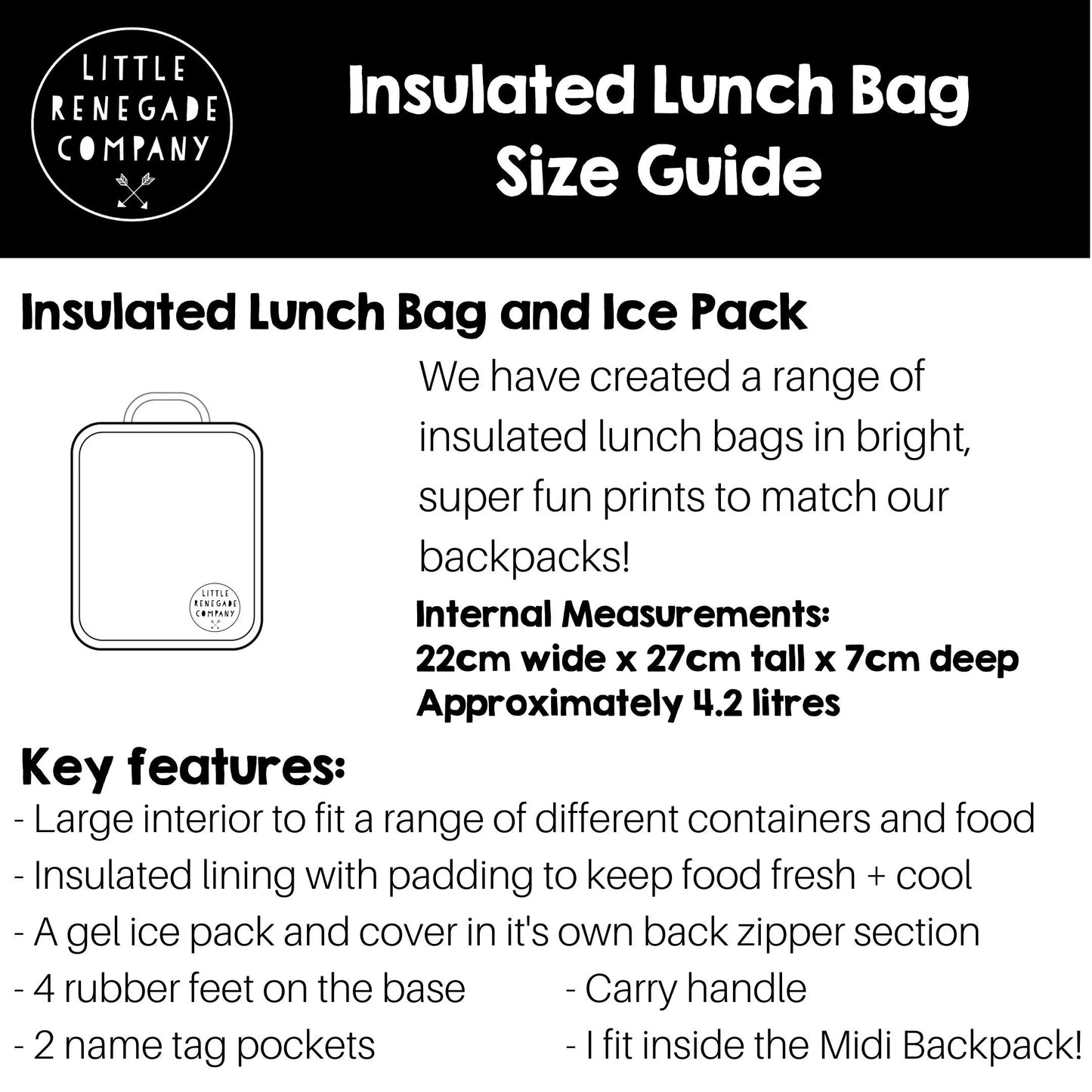 Wheels N Roads Insulated Lunch Bag