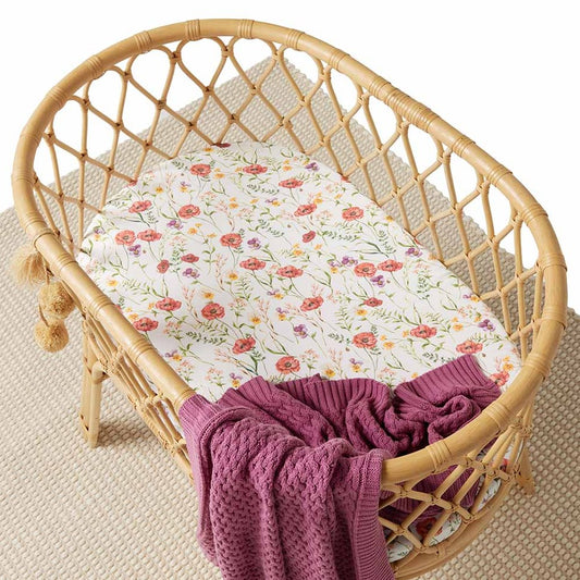 Meadow Organic Bassinet Sheet/Change Pad Cover