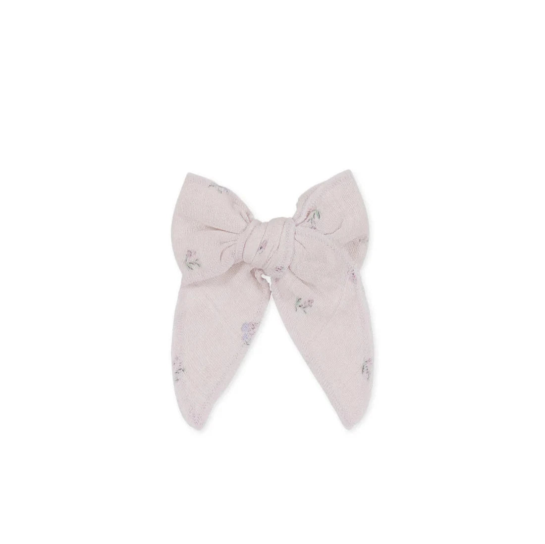 Organic Cotton Muslin Bow- Meredith Violet