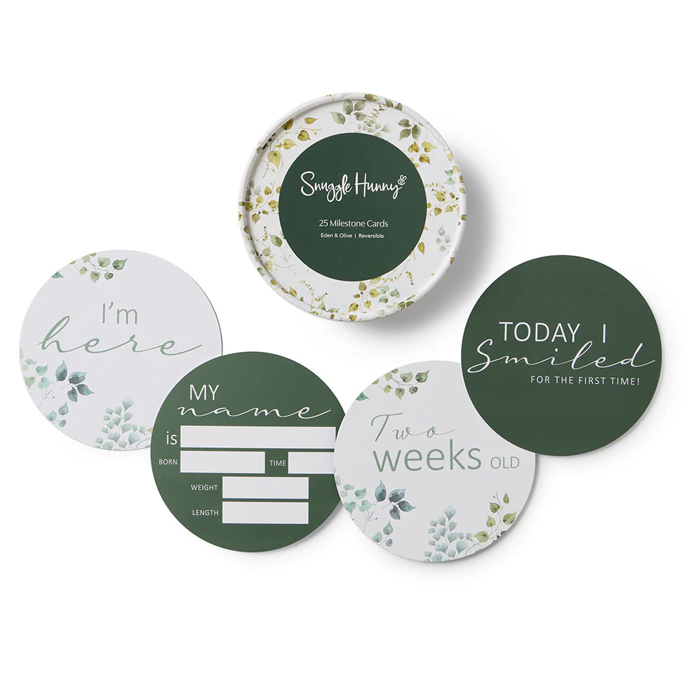 Milestone Cards Reversible- Eden & Olive
