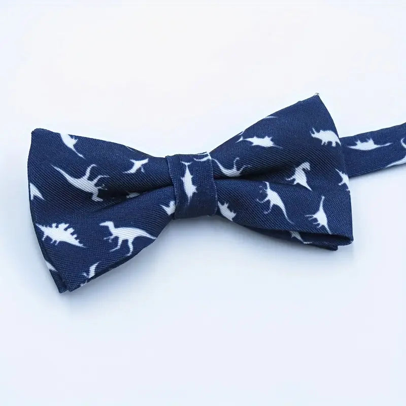 Boys Gentleman Bow Tie- Navy Dinosaur