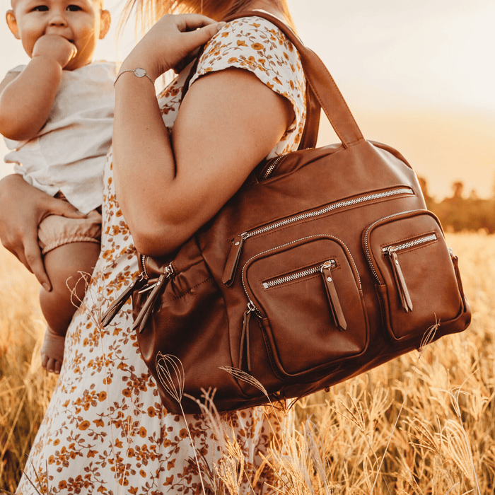 Carry All- Tan Vegan Leather