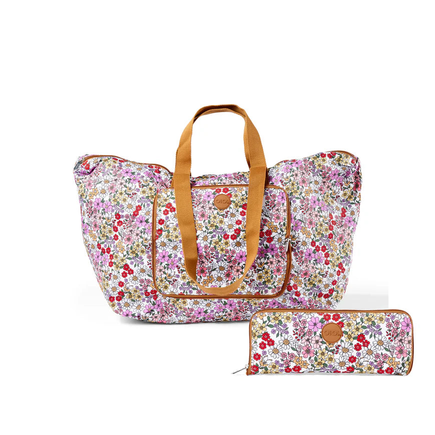 Fold-Up Tote- Daisy