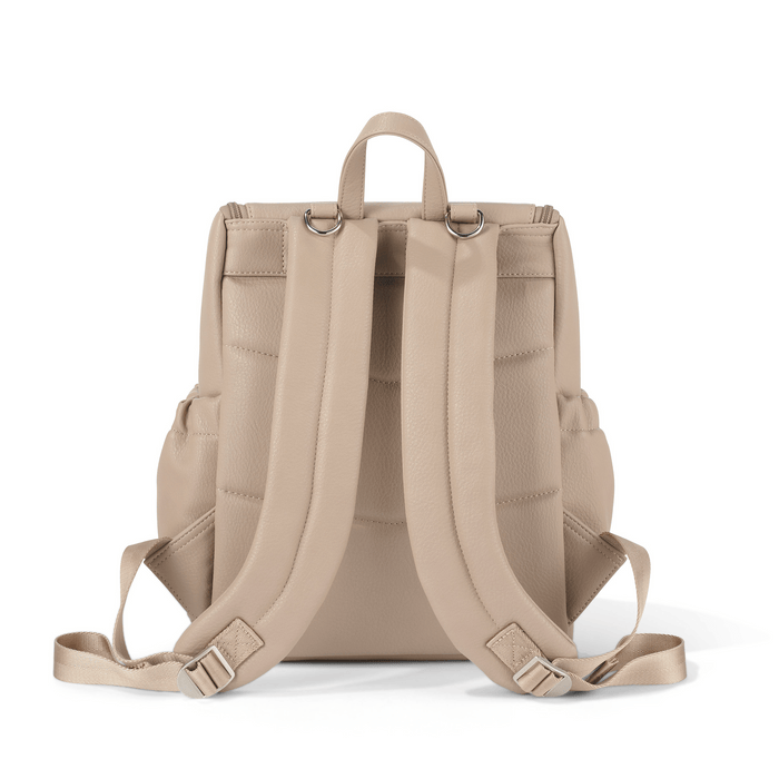 Mini Signature Backpack - Oat Vegan Leather