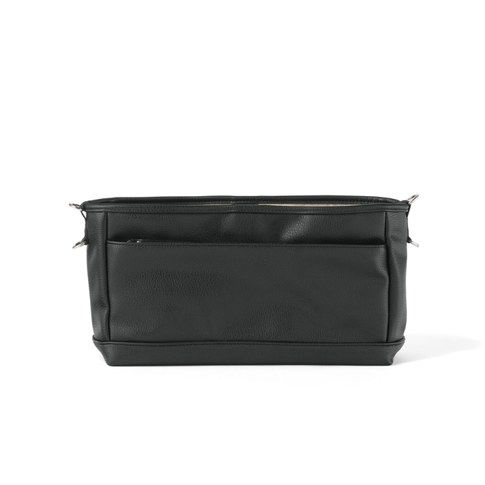 Signature Pram Caddy - Black Dimple Vegan Leather