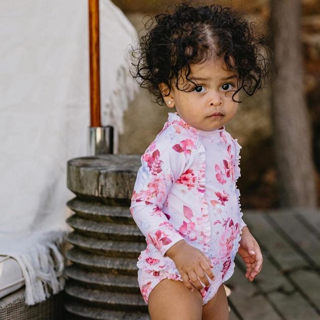 Pheobe Print Long Sleeve Sunsuit