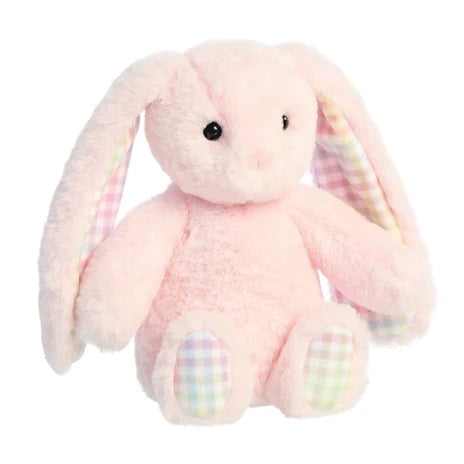 Poppy The Rainbow Gingham Bunny Plush