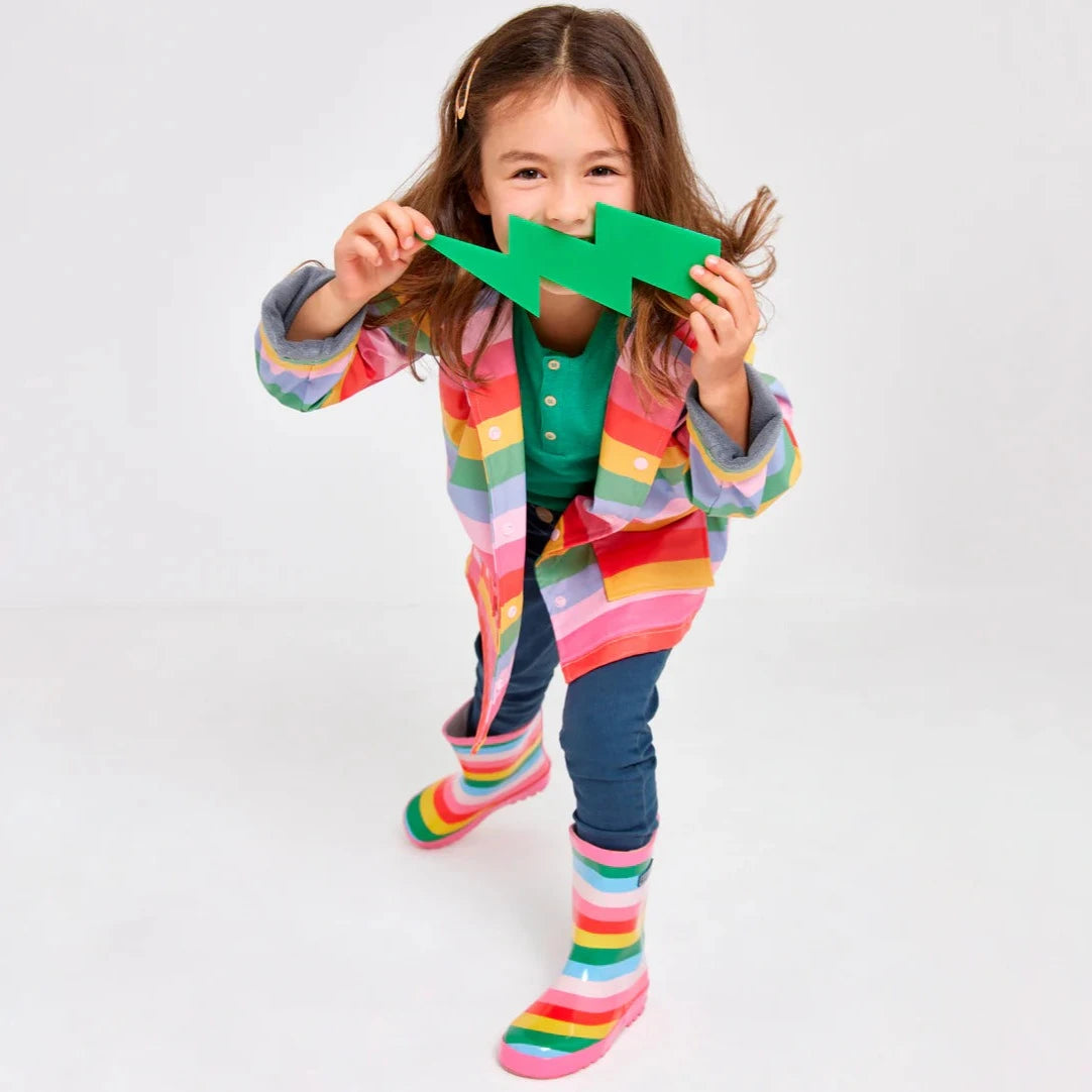 Rainbow Striped Gumboot