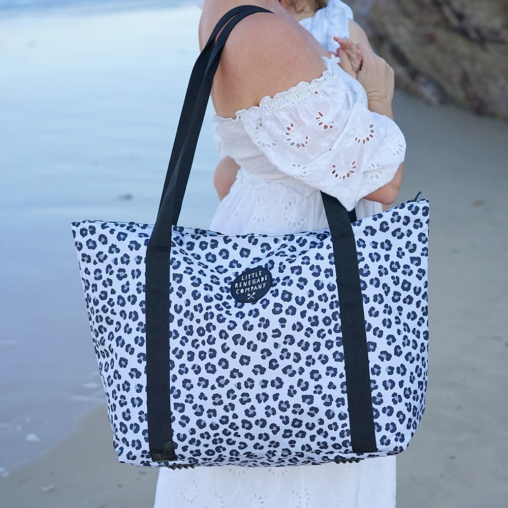 Snow Leopard Large Tote Bag