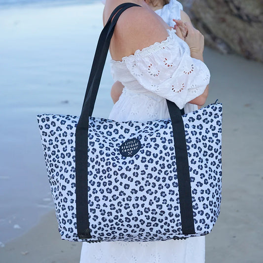 Snow Leopard Large Tote Bag