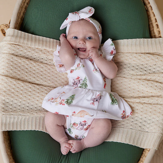 Kangas & Koalas Short Sleeve Organic Dress
