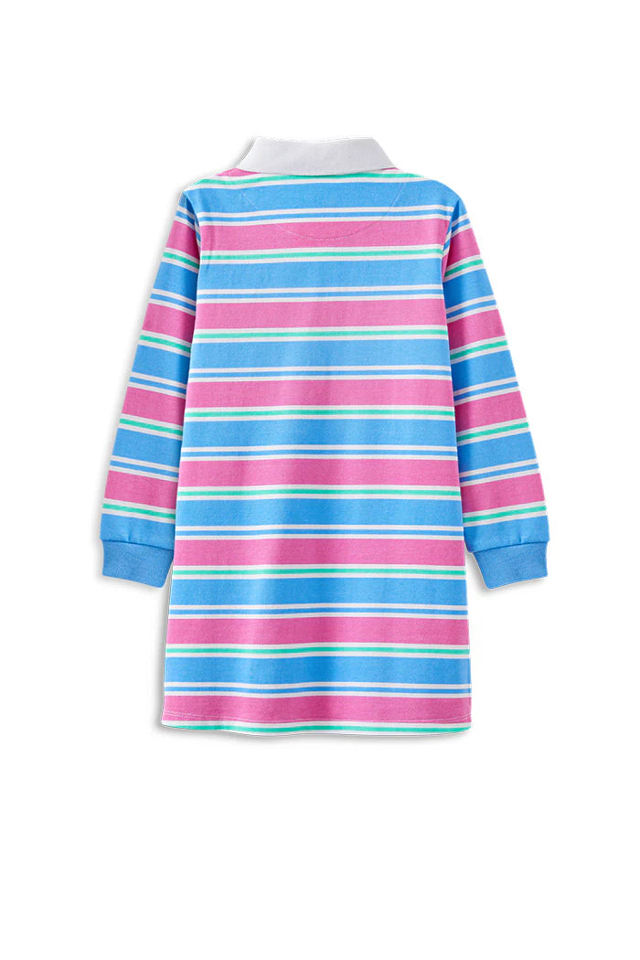 Stripe Long Sleeve Rugby Dress