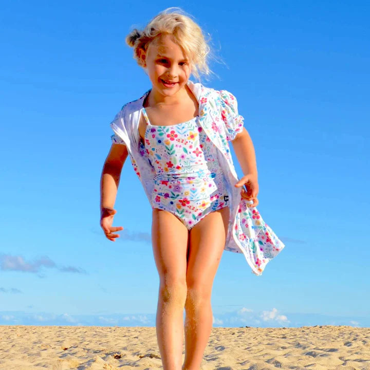 Girls Swimsuit- Ditsy Daisy