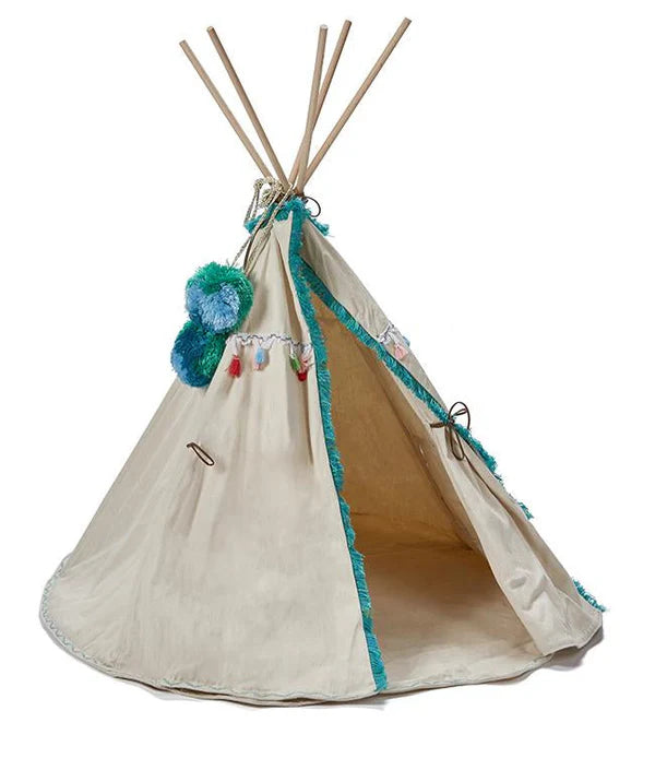 Woodstock Wigwam Doll's Teepee- Aqua