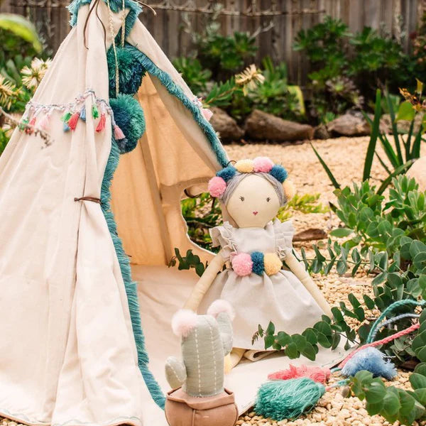 Woodstock Wigwam Doll's Teepee- Aqua