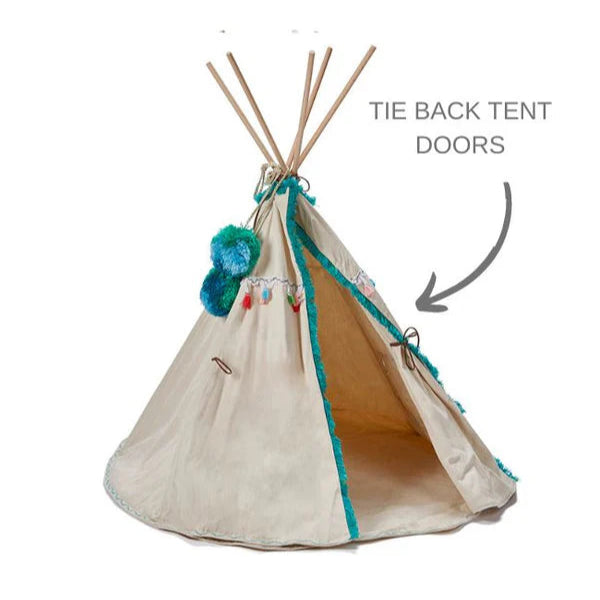 Woodstock Wigwam Doll's Teepee- Aqua