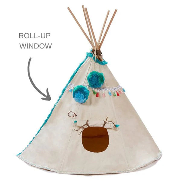 Woodstock Wigwam Doll's Teepee- Aqua