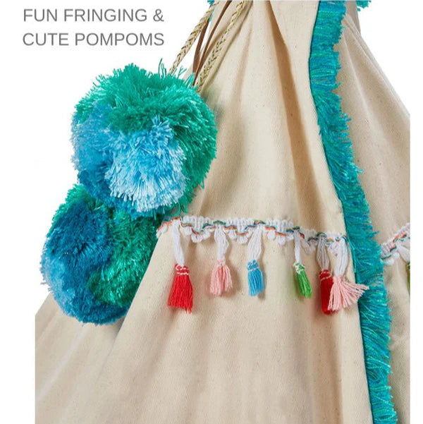 Woodstock Wigwam Doll's Teepee- Aqua