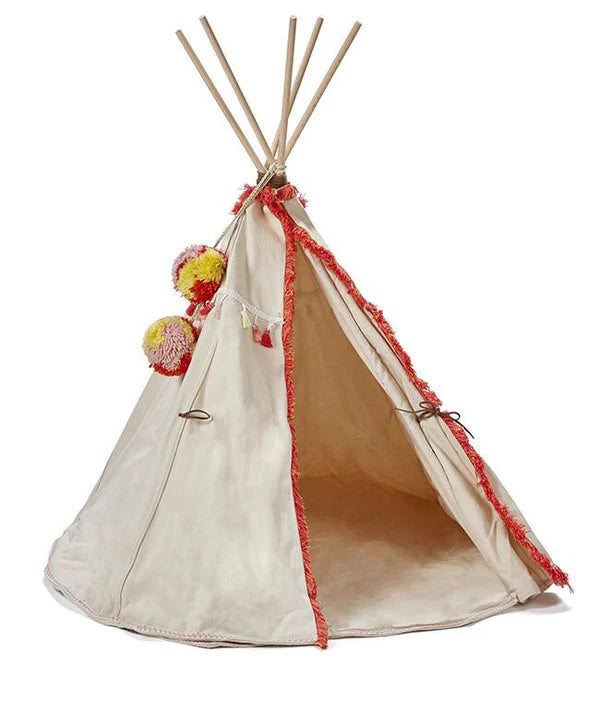 Woodstock Wigwam Doll's Teepee- Coral