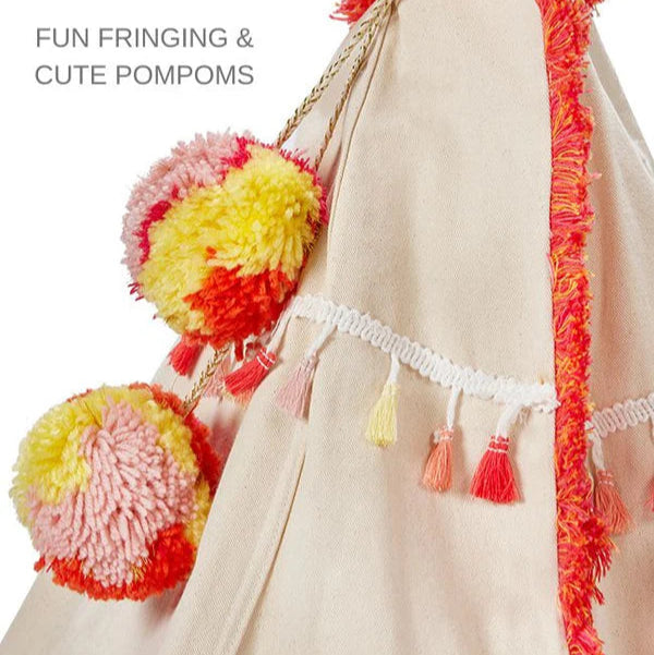 Woodstock Wigwam Doll's Teepee- Coral