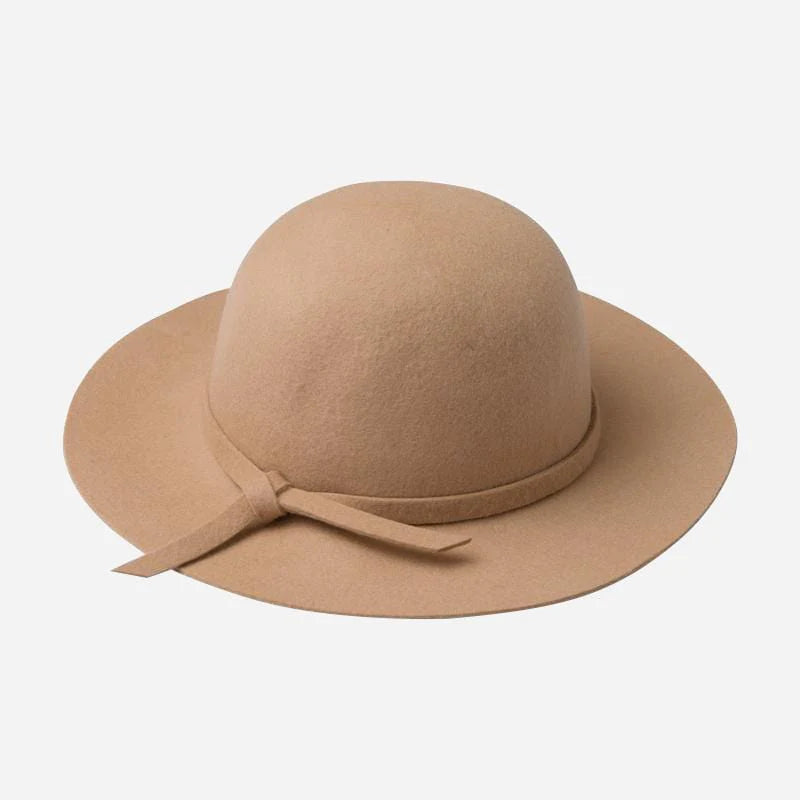 Girls Wool Felt Hat- Taupe