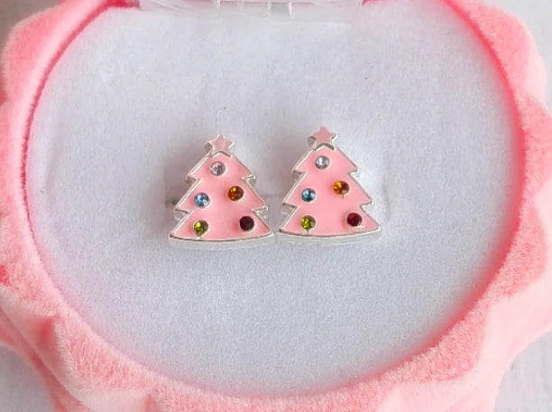 Enchanted Christmas Tree Earrings With Box