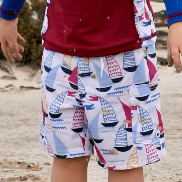 Boys Board Shorts- Yacht Club