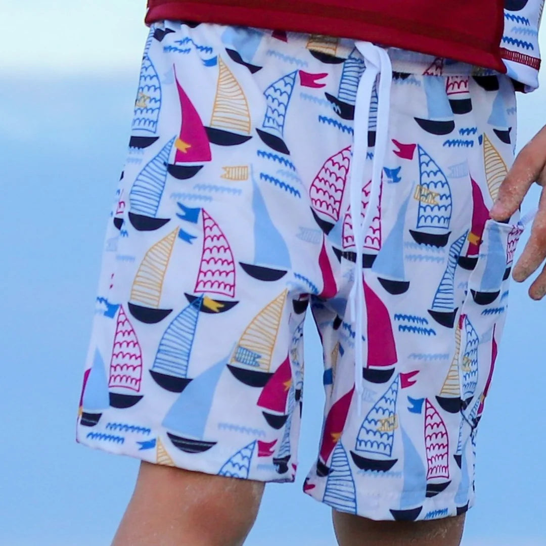 Boys Board Shorts- Yacht Club