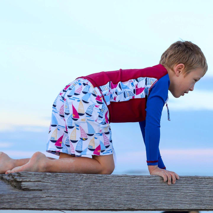 Boys Board Shorts- Yacht Club